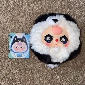 Baby Three Take Me Out Version 3 Shiba Inu plush zipper bag special eyes